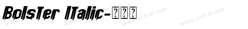 Bolster Italic字体转换
